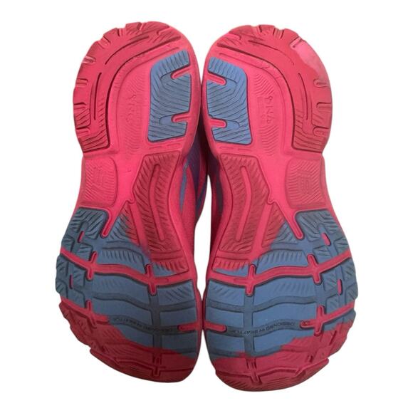 Brooks Women's 11.5 M Ghost 15 Pink Glo Fuchsia Blue Active Running Excercise - Picture 4 of 10